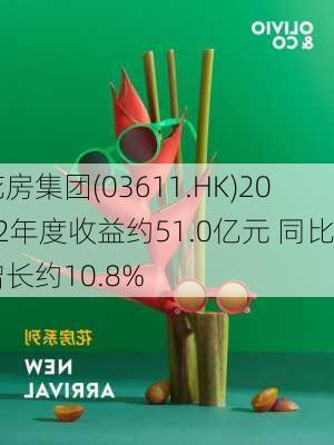 花房集团(03611.HK)2022年度收益约51.0亿元 同比增长约10.8%