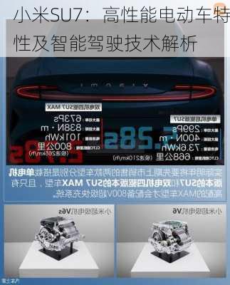 小米SU7：高性能电动车特性及智能驾驶技术解析